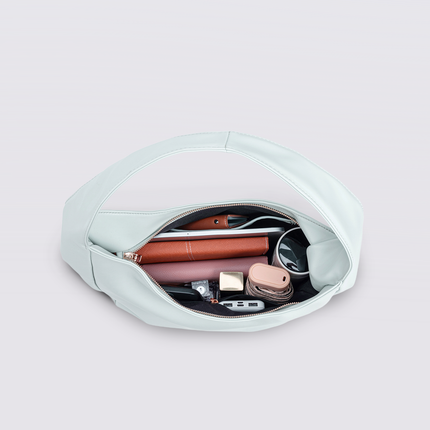 Minimalist Hobo Shoulder Bag – Vegan Leather