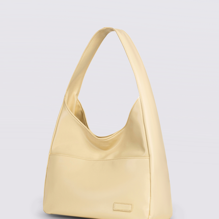 Minimalist Hobo Shoulder Bag – Vegan Leather