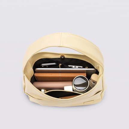 Minimalist Hobo Shoulder Bag – Vegan Leather