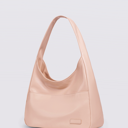 Minimalist Hobo Shoulder Bag – Vegan Leather