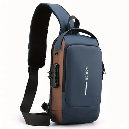 Anti-Theft Crossbody Bag – Waterproof, USB Charging Port & Modern Design