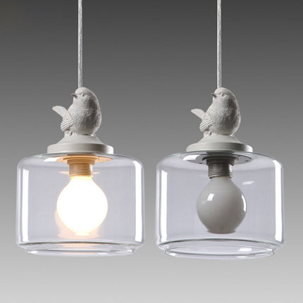 Bird-Inspired Pendant Ceiling Light 7.9″ Ø × 10.2″ H – Nature Decor Hanging Lamp with E27 LED Socket