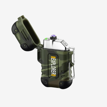 Waterproof Windproof Dual-Arc USB Rechargeable Plasma Lighter – Outdoor Survival Gear