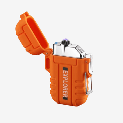 Waterproof Windproof Dual-Arc USB Rechargeable Plasma Lighter – Outdoor Survival Gear