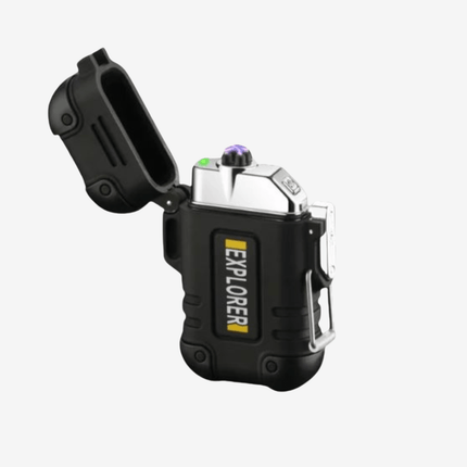 Waterproof Windproof Dual-Arc USB Rechargeable Plasma Lighter – Outdoor Survival Gear