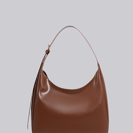 Black Shoulder Bag – Minimalist & Spacious Vegan Leather Design