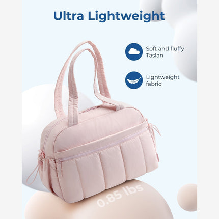 Black Travel Bag for Carry-On – Lightweight & Water-Resistant with Trolley Strap & PVC Pocket