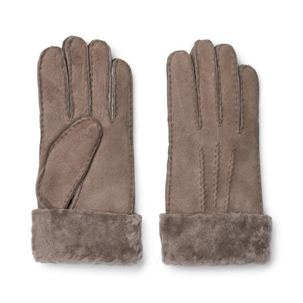 Women's Sheepskin Leather Gloves with Shearling Wool Lining & Fur Trim – Warm, Stylish & Durable Winter Accessory