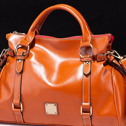 Caramel Flow Large Hobo Bag – Stylish PU Leather Shoulder Bag for Women