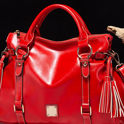 Caramel Flow Large Hobo Bag – Stylish PU Leather Shoulder Bag for Women