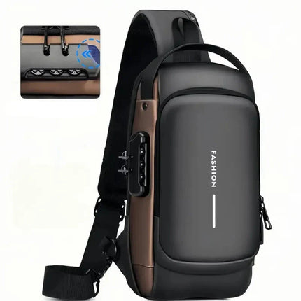Anti-Theft Crossbody Bag – Waterproof, USB Charging Port & Modern Design