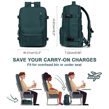 Waterproof Travel Backpack with USB Port – 30L Hiking & Commuter Backpack for Men & Women