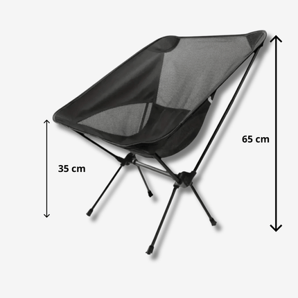 Lightweight Folding Camping Chair – Breathable Mesh, Compact Design, 120kg Capacity – Ideal for Outdoor Adventures, Festivals & Beach Days