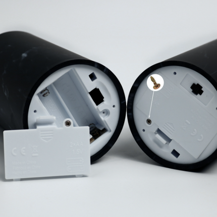 Marbled Glow Flameless LED Candle Set – Realistic Flickering Light & Elegant Marble Design (4", 4.7", 5.9")