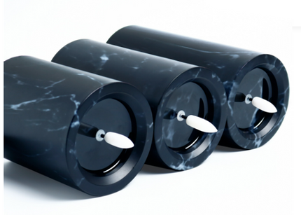 Marbled Glow Flameless LED Candle Set – Realistic Flickering Light & Elegant Marble Design (4", 4.7", 5.9")