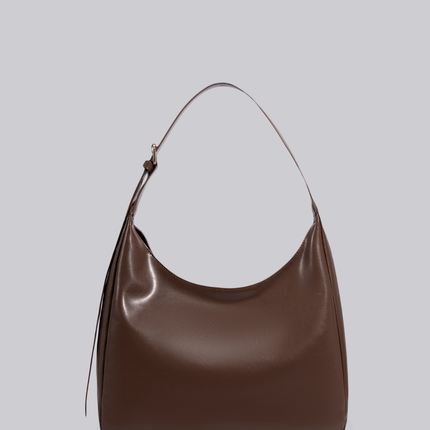 Black Shoulder Bag – Minimalist & Spacious Vegan Leather Design