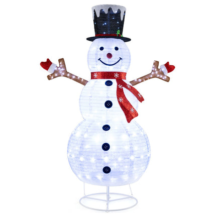 6ft Lighted Christmas Snowman with 180 Warm White LEDs – Indoor & Outdoor Holiday Yard Decoration