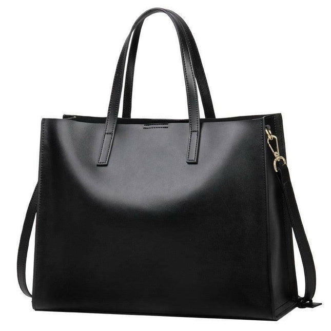 Genuine Leather Tote Bag for Women – Timeless Design, Spacious Interior & Comfortable Shoulder Strap