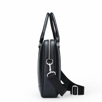 Men's 14-Inch Leather Laptop Bag – Elegant & Professional Briefcase