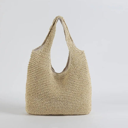 Bohemian Crochet Shoulder Bag – Lightweight & Stylish Beach Tote