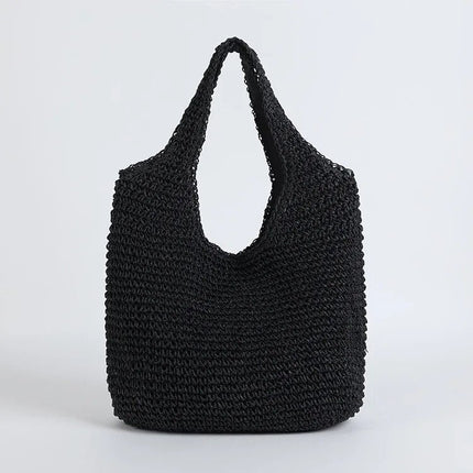 Bohemian Crochet Shoulder Bag – Lightweight & Stylish Beach Tote
