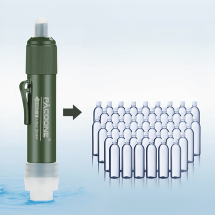 Portable 0.01 Micron Water Filter – Survival & Outdoor Purifier