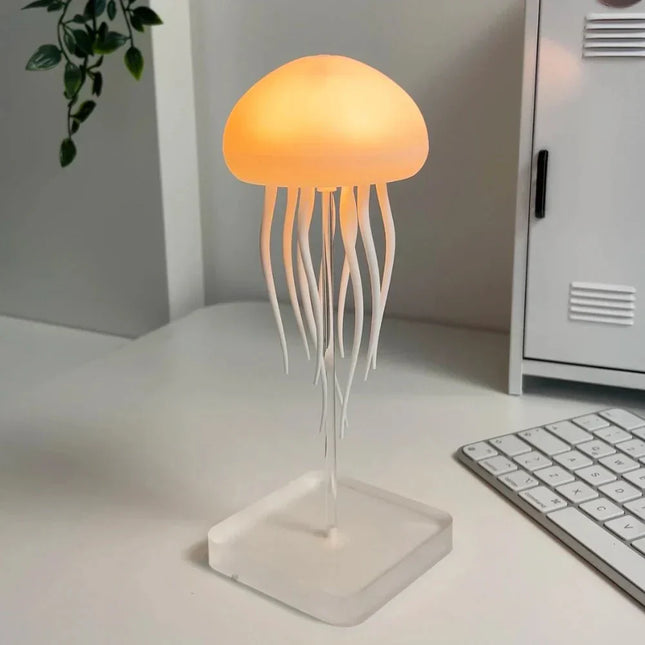 Floating LED Jellyfish Table Lamp – Interactive Color-Changing Mood Light for Living Room & Bedroom
