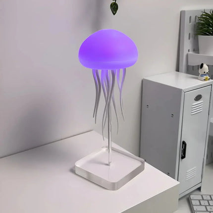 Floating LED Jellyfish Table Lamp – Interactive Color-Changing Mood Light for Living Room & Bedroom