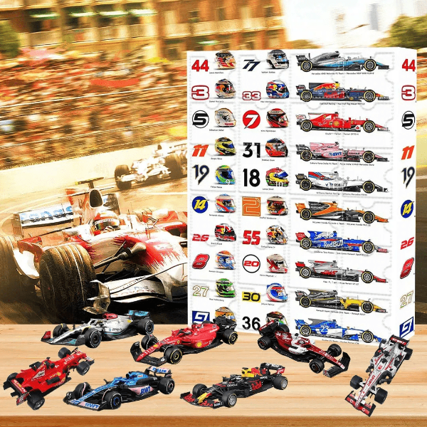 F1 Advent Calendar 2025 – 24 Mini Formula 1 Cars for Collectors & Racing Fans