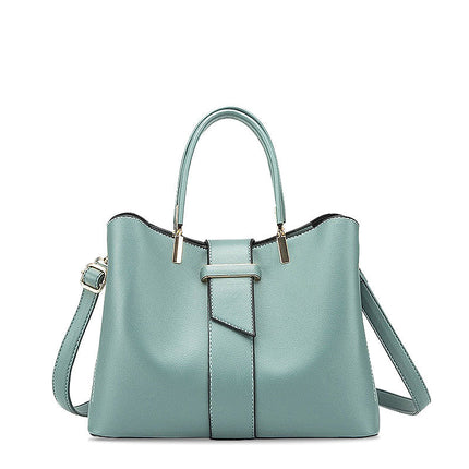 Elegant Handbag – Vegan Leather with Gold Details