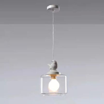 Bird-Inspired Pendant Ceiling Light 7.9″ Ø × 10.2″ H – Nature Decor Hanging Lamp with E27 LED Socket