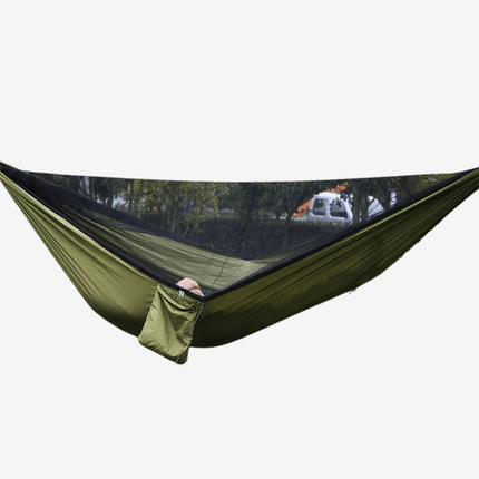 Double Camping Hammock for 2 – Lightweight Parachute Fabric with Suspension System – Ideal for Hiking, Backpacking, and Backyard Relaxation