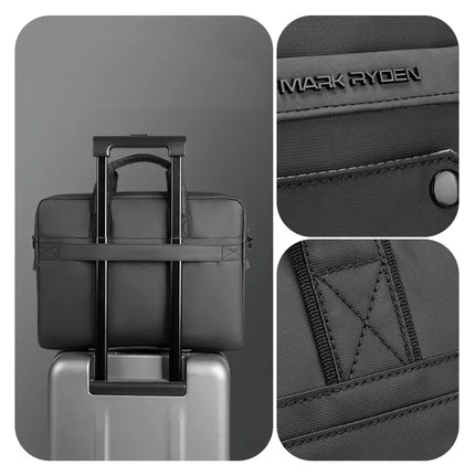 Waterproof 15.6″ Laptop Bag for Men – Professional Business Briefcase, Rainproof Messenger