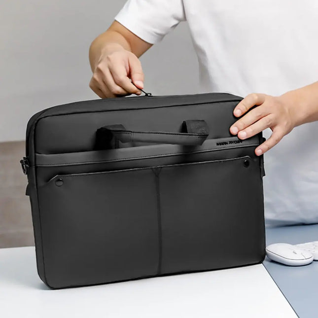 Waterproof 15.6″ Laptop Bag for Men – Professional Business Briefcase, Rainproof Messenger