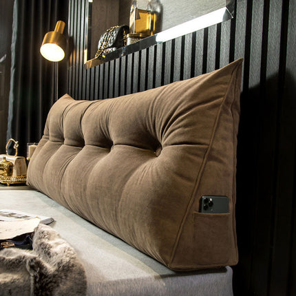 Oversized Bed Backrest Cushion – Ergonomic Headboard Pillow for Reading, TV & Work in Bed