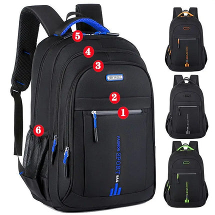 Waterproof 15.6" Laptop Backpack with USB Charging Port – Ergonomic Anti-Theft Backpack for Work, School & Travel