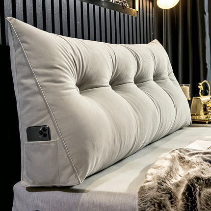 Oversized Bed Backrest Cushion – Ergonomic Headboard Pillow for Reading, TV & Work in Bed