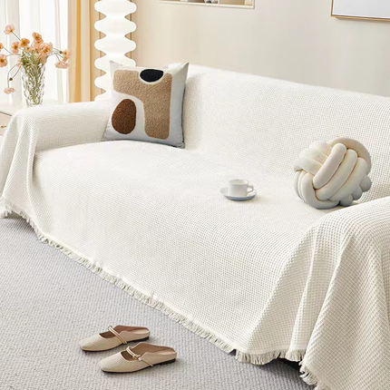 Breathable Cotton Sofa Cover – Machine Washable, Stylish & Durable Furniture Protector