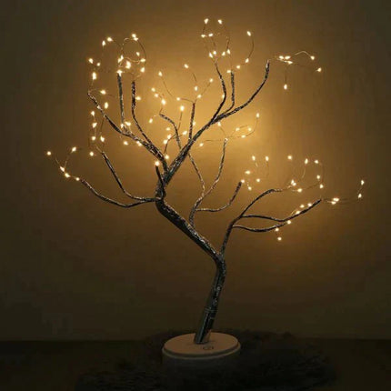 Magical Tree LED Table Lamp – Warm Ambient Light for Cozy Home Décor (17.7" Height)