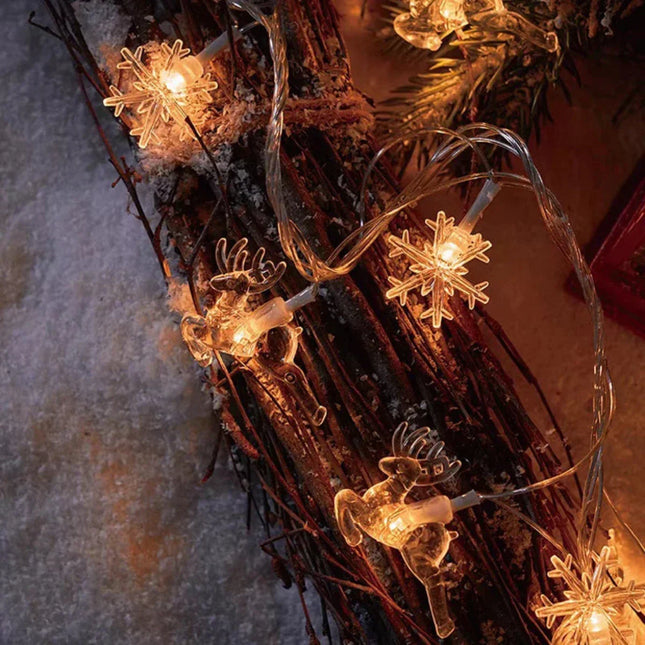 3M LED Christmas Lights with Stars & Bells – Warm White TwinkleStar String Lights for Indoor Holiday Décor