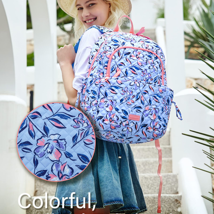 Black Backpack with Laptop Compartment & Side Pockets – Lightweight, Water-Resistant & Stylish for School or Work