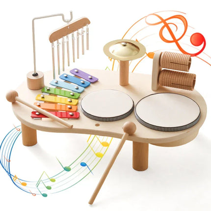 Children’s Drum Set – First Musical Discovery Toy for Toddlers – Interactive Sound Effects, Educational Play, Safe & Non-Toxic Materials