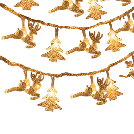 3M LED Christmas Lights with Stars & Bells – Warm White TwinkleStar String Lights for Indoor Holiday Décor