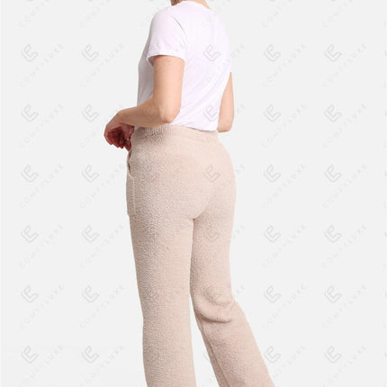 Women’s Luxe Microfiber Lounge Pants with Pockets & Drawstring – Soft Loungewear Bottoms