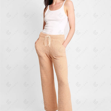 Women’s Luxe Microfiber Lounge Pants with Pockets & Drawstring – Soft Loungewear Bottoms