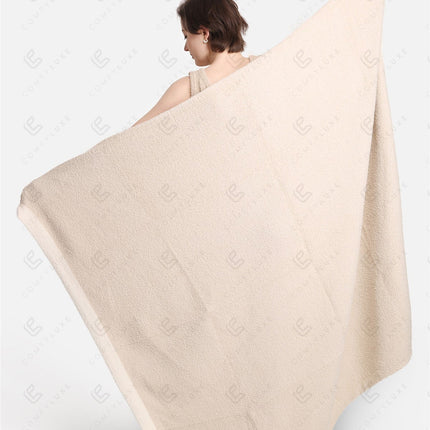 Soft Fleece Throw Blanket Plush Cozy Plaid for Couch, Bed or Living Room Decor