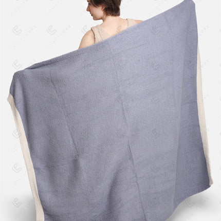 Soft Fleece Throw Blanket Plush Cozy Plaid for Couch, Bed or Living Room Decor