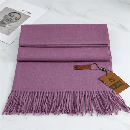Krystal Cashmere Scarf – Women's Premium Warm & Stylish Winter Shawl in 10 Trendy Colors