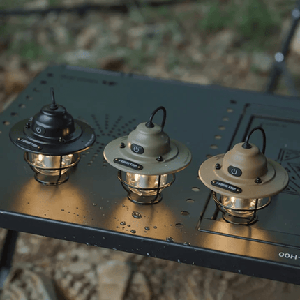 Retro USB Rechargeable LED Camping Lantern – Dimmable Outdoor Vintage Lantern for Camping, Hiking & Garden