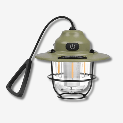 Retro USB Rechargeable LED Camping Lantern – Dimmable Outdoor Vintage Lantern for Camping, Hiking & Garden